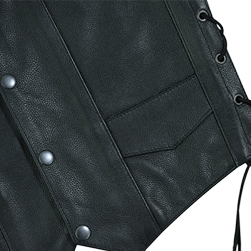 Kids Side Lace Leather Vest π€π₯
