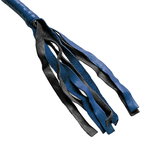 Blue & Black Leather Get Back Whip ๐๐ค
