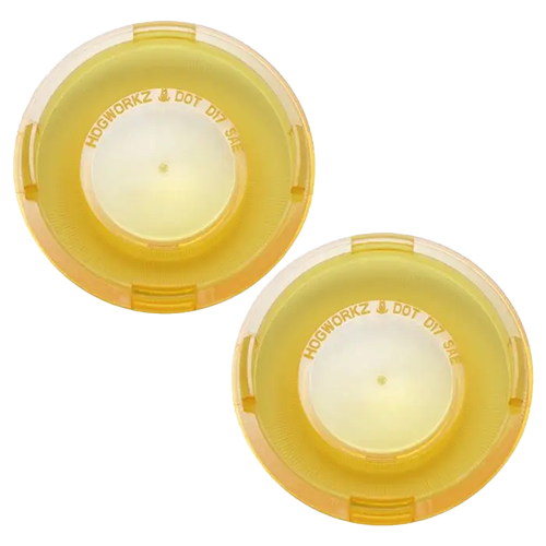 Gold Refractor Turn Signal Lens Covers – Bullet Style 🟡🔥