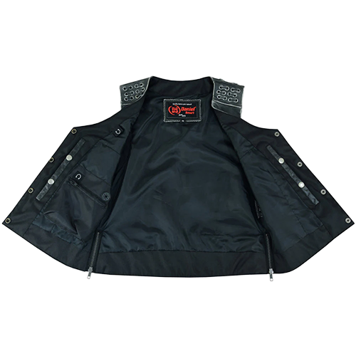 Grommet & Lacing Concealment Vest in Rub Off Gray ⚙️🖤