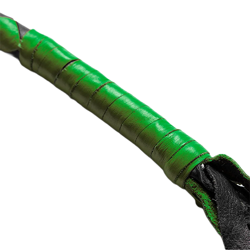 Green & Black Leather Get Back Whip ๐๐ค
