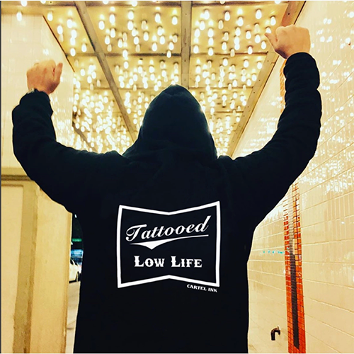 Tattooed Low Life Zip-Up Hoodie π