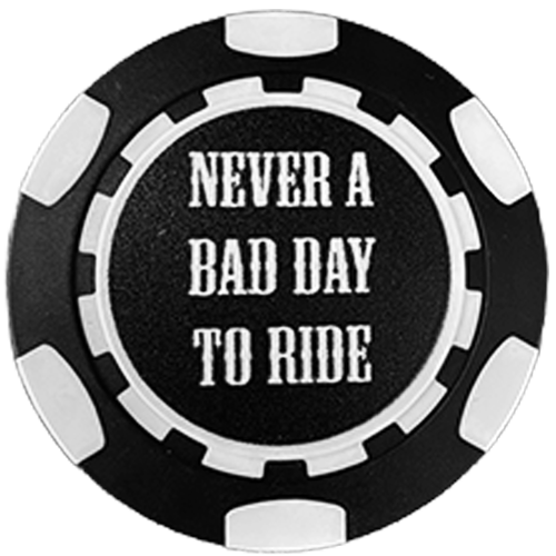 Iron & Clover Motorcycle Mercantile Ceramic Clay Poker Chip β οΈπ€