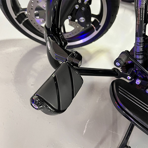 Compact Black Highway Foot Pegs For Harley & Indian Motorcycles
