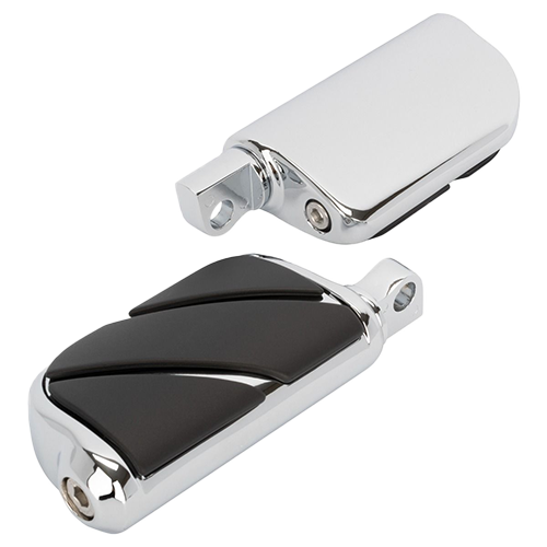 Adjustable 2.5 Inch Angled Chrome Motorcycle Foot Peg Mounts