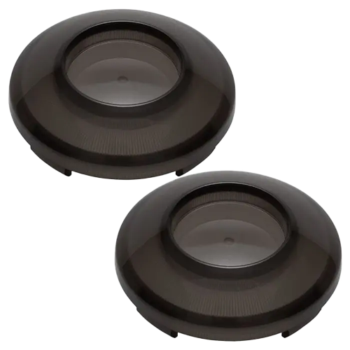 Blacked Out Smoked Turn Signal Lens Covers For Harley Touring Models