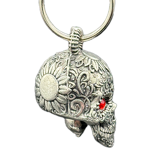 DΓa De Los Muertos Sugar Skull Motorcycle Bell Made In The USA