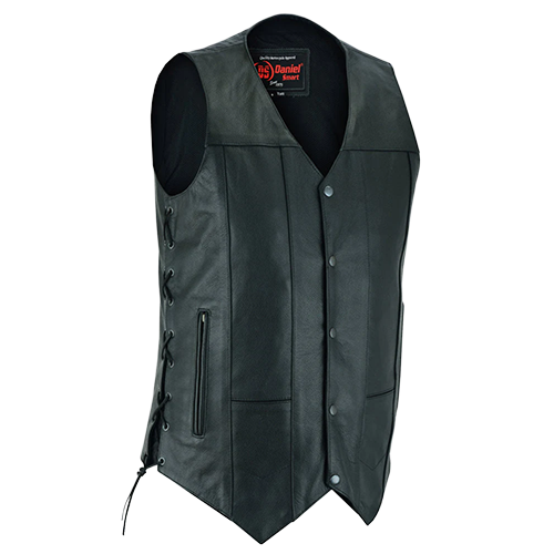 Ten Pocket Utility Vest Tall Sized Leather Cowhide