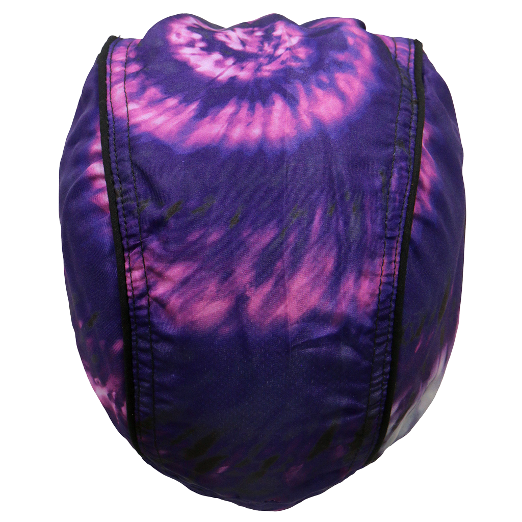 Tie Dye Motorcycle Skull Cap Headwrap Top View