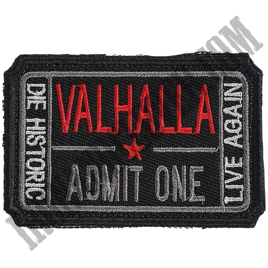 Viking Biker Patch With Hook And Loop Backing