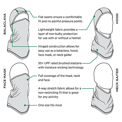 Ways to Wear the Convertible Balaclava