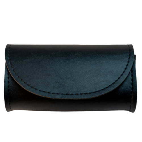 A black, compact, dual purpose windshield bag designed for mounting on a motorcycle windshield or handlebars.