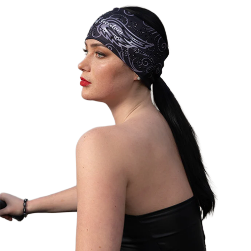 Women’s Ponytail Hole Biker Headwrap