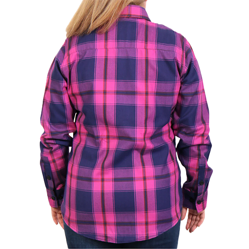 Heavyweight Cotton Plaid Shirt For Women