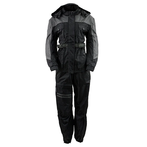 Womens NexGen Armored Rain Suit Black And Grey