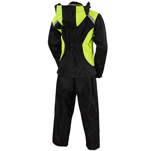 Women’s Motorcycle Rain Gear – Reflective Neon Yellow Trim