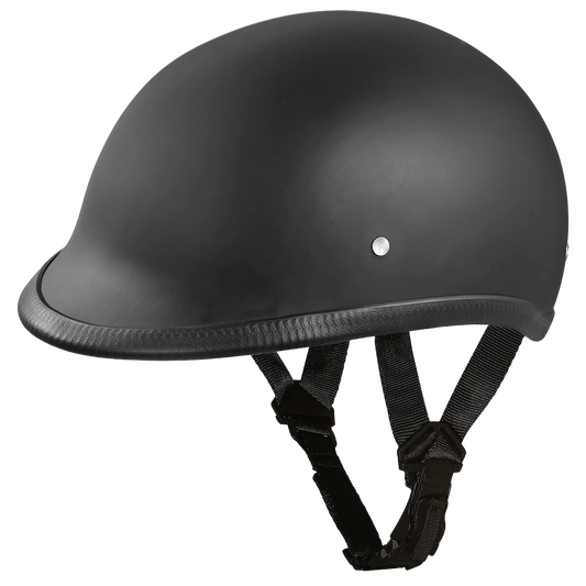 Daytona Hawk "Polo Style" Helmet in Dull Black