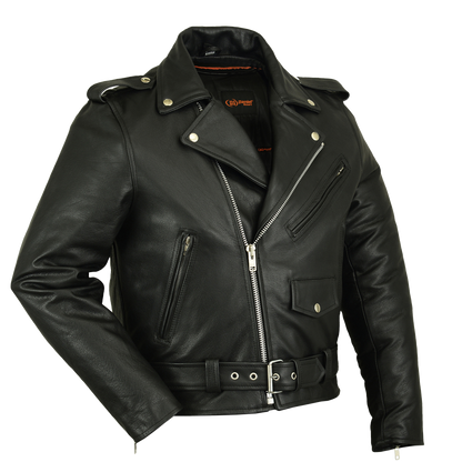 Classic Police Style Motorcycle Jacket