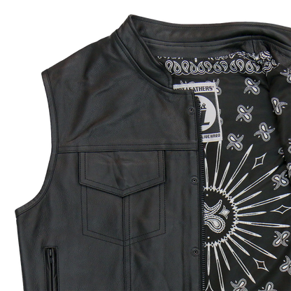 Paisley Black Club Vest