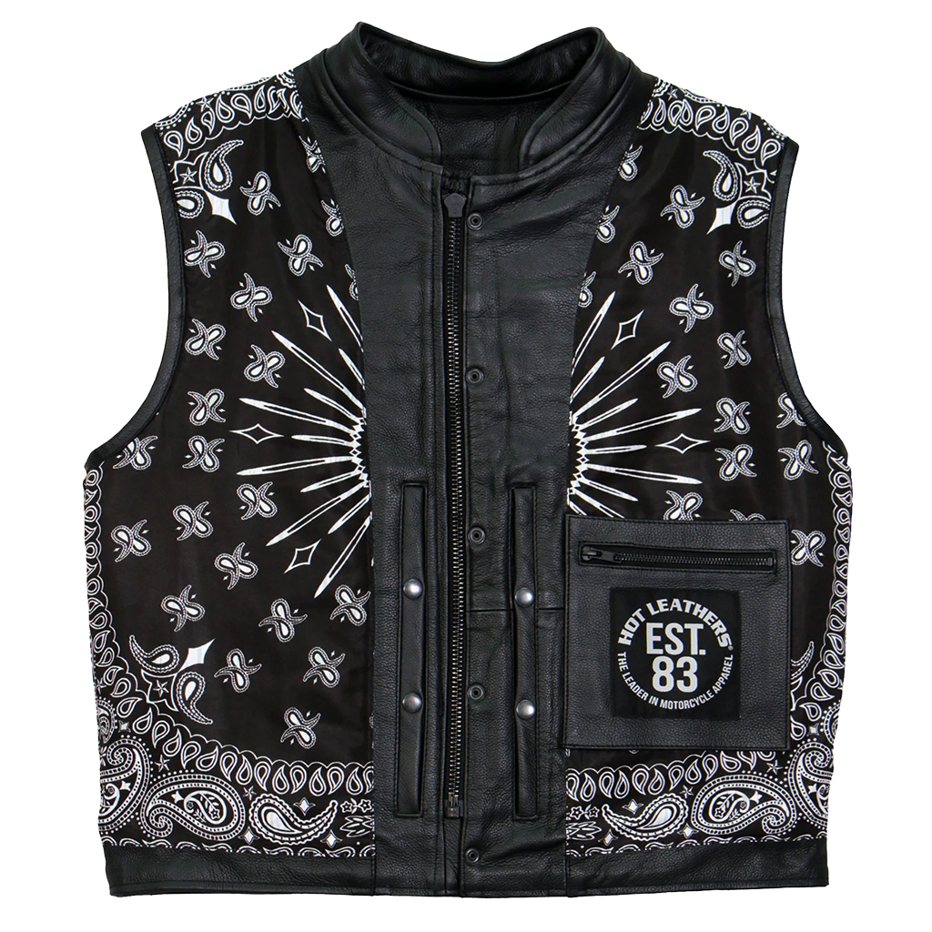 Paisley Black Club Vest