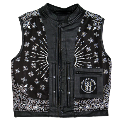 Paisley Black Club Vest