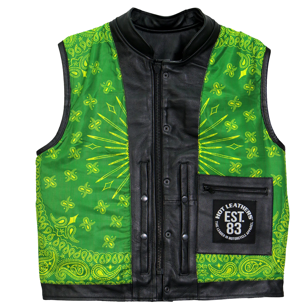 Paisley Green Club Vest