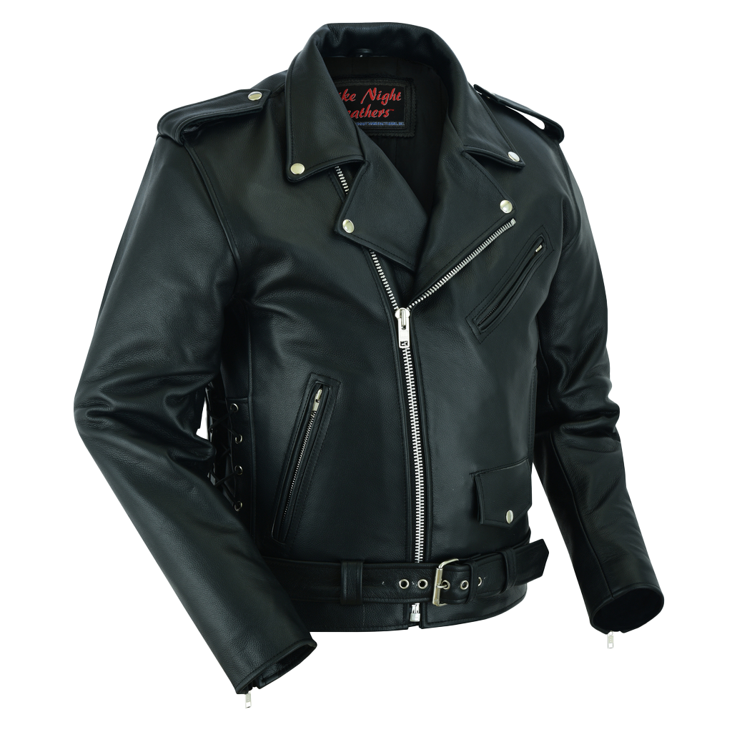 Lightweight Classic Leather Biker Jacket