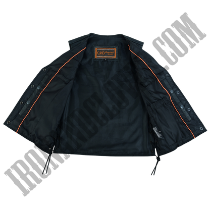 CC Motorcycle Vest with Side Laces