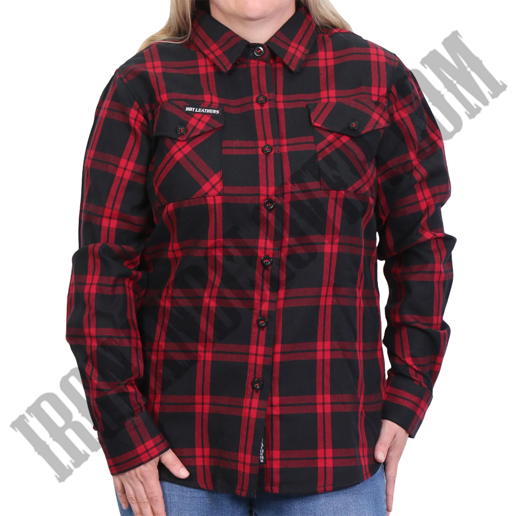 Flannel Shirt in Black & Red