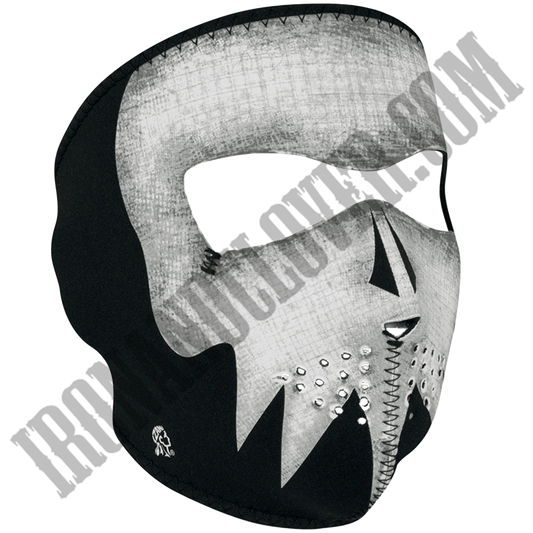 Gray Skull Glow in the Dark Full Face Mask