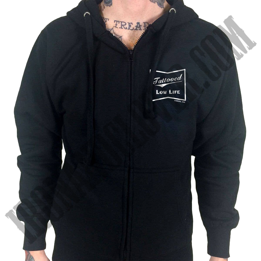 Tattooed Low Life Zip-UP Hoodie