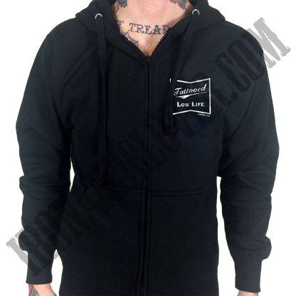 Tattooed Low Life Zip-UP Hoodie