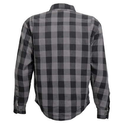 Armored Flannel Jacket in Gray & Black