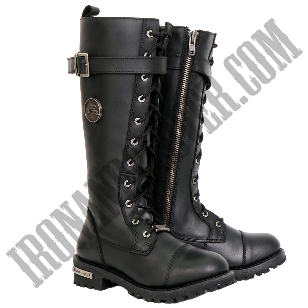 14-Inch Knee-High Riding Boot with Side Zipper