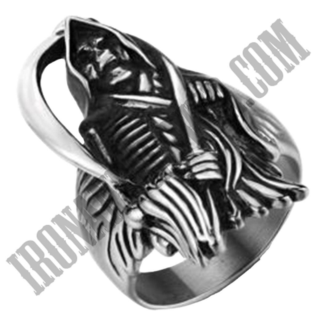 Grim Reaper Skull Ring