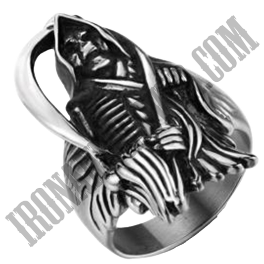 Grim Reaper Skull Ring