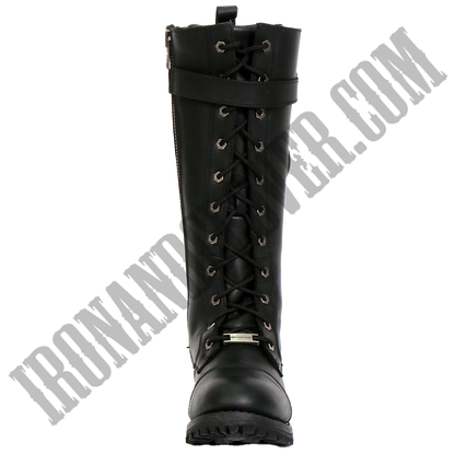 14-Inch Knee-High Riding Boot with Side Zipper