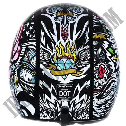 Daytona Cruiser with Visor in Tribal Graffiti