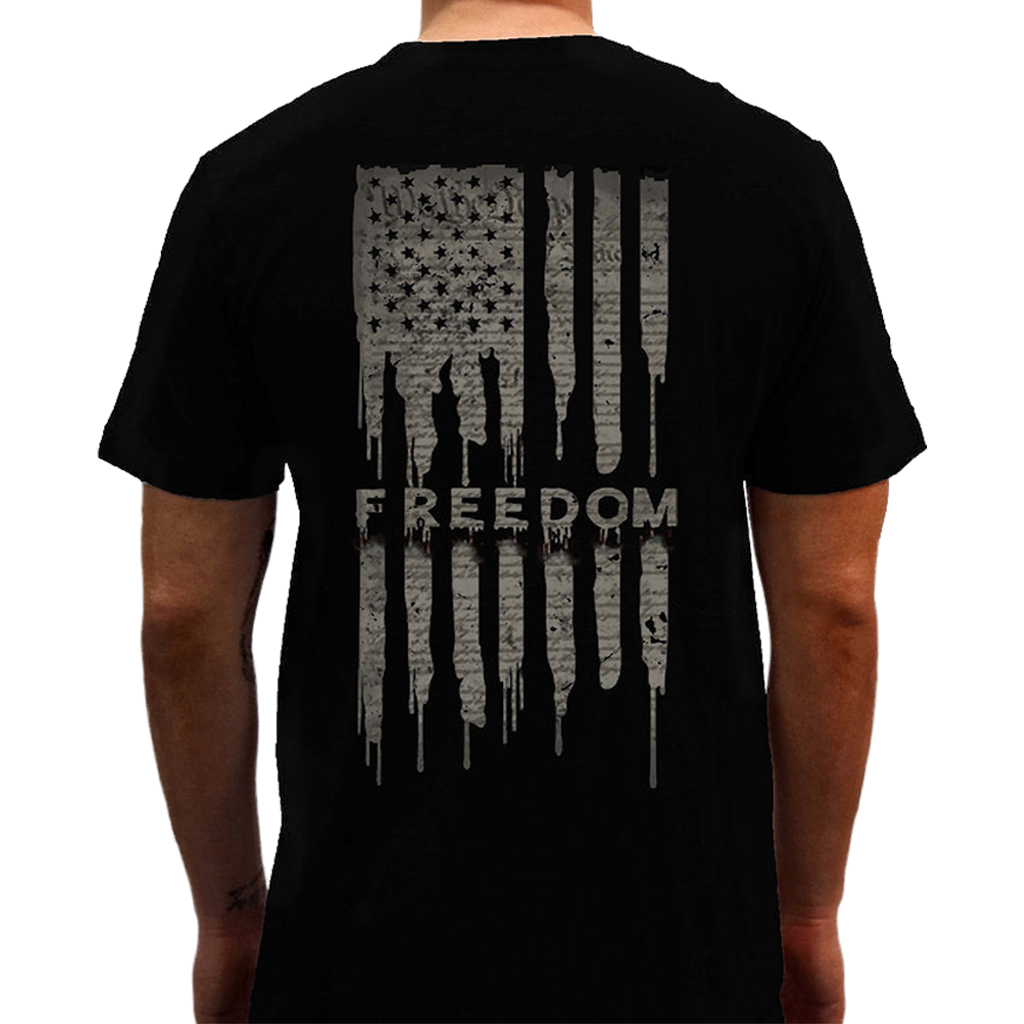 Bleeding Freedom T-Shirt – Iron & Clover Motorcycle Mercantile