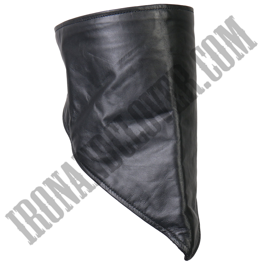 Leather Neck Warmer with Fleece Lining