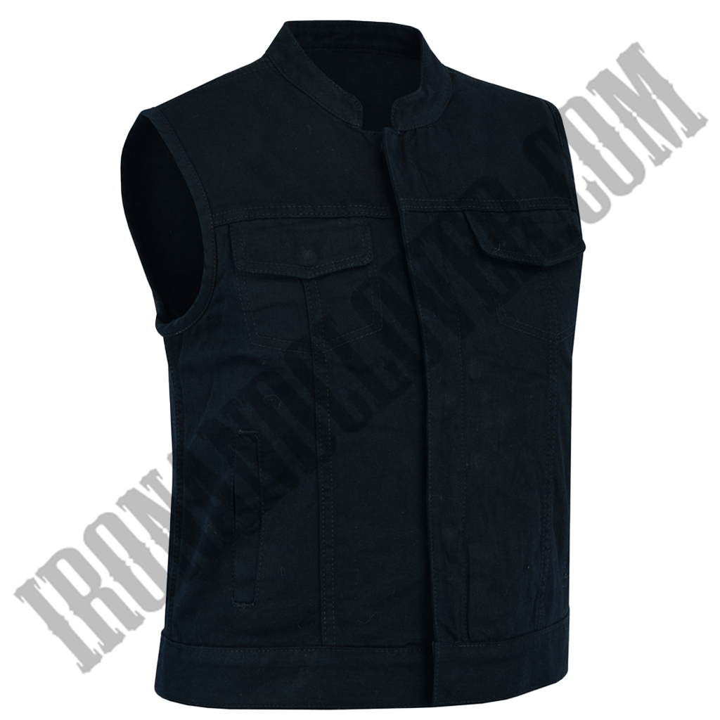 Advance Black Denim Vest