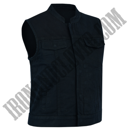 Advance Black Denim Vest