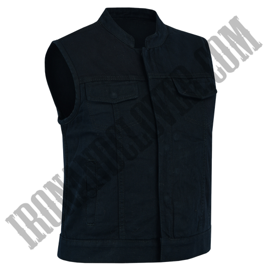 Advance Black Denim Vest