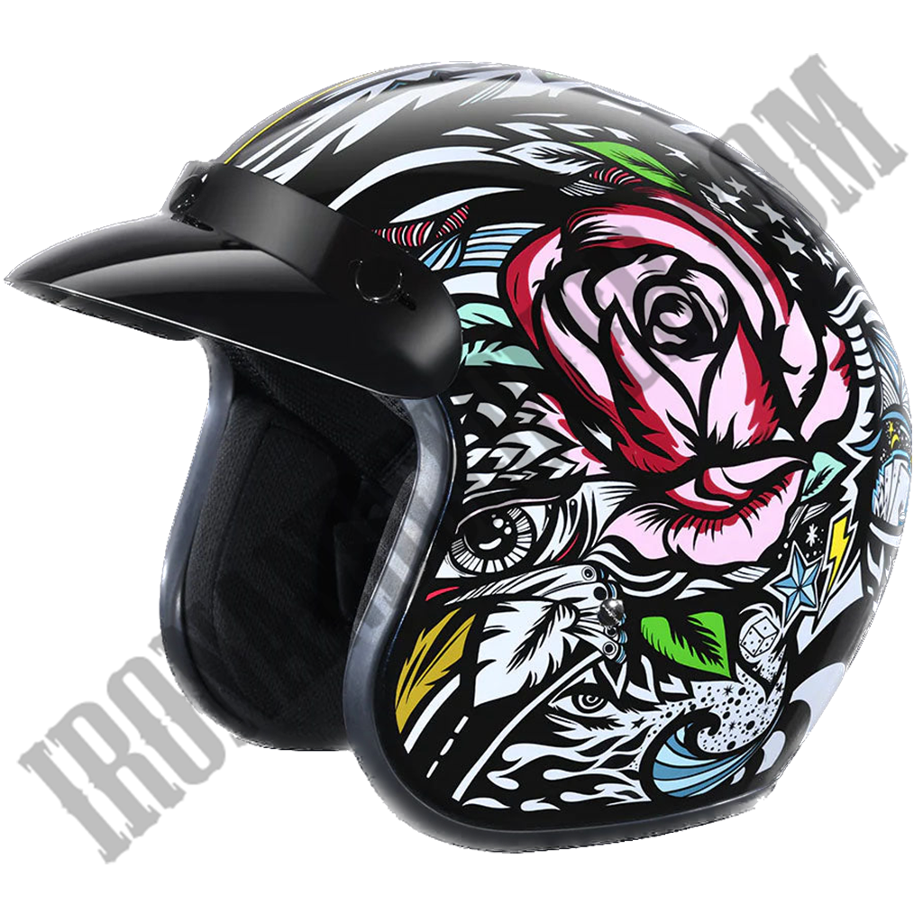 Daytona Cruiser with Visor in Tribal Graffiti