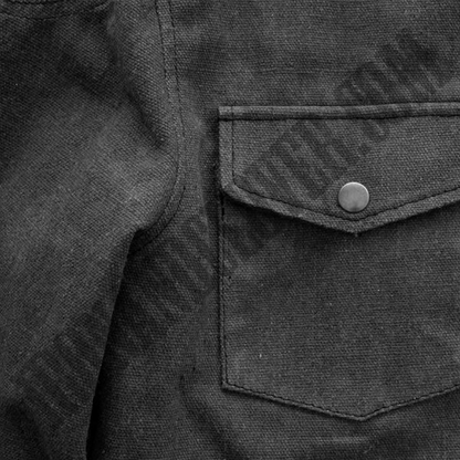 Men's "The Moto" Shirt in Charcoal