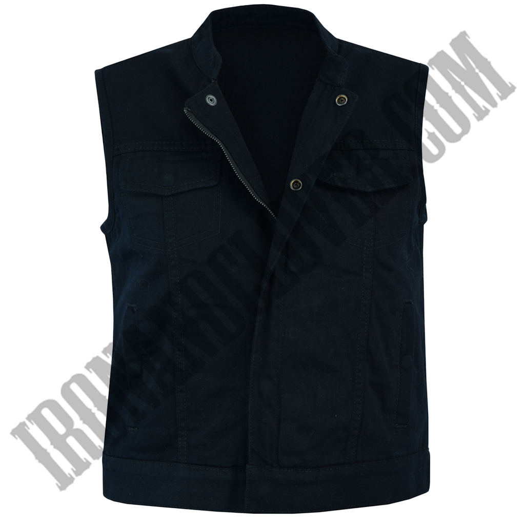 Advance Black Denim Vest