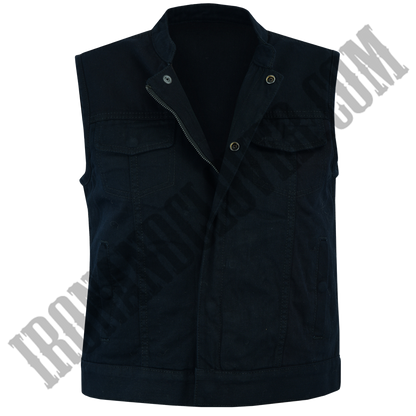 Advance Black Denim Vest