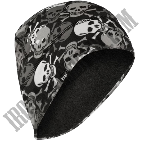 All Over Skulls Fleece Lined Beanie