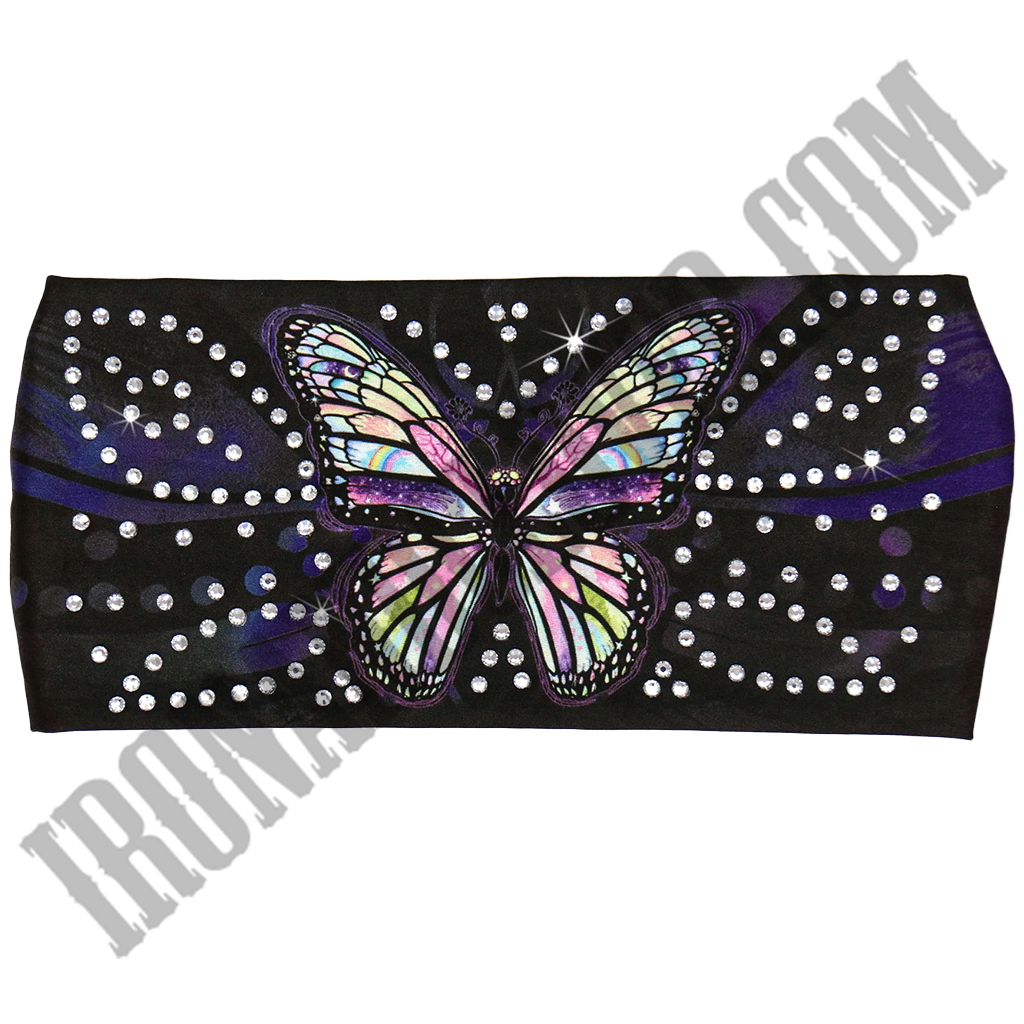 Butterfly Rhinestone Crystal Headband Wrap