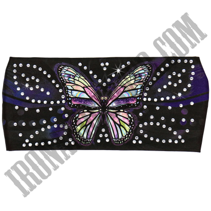 Butterfly Rhinestone Crystal Headband Wrap